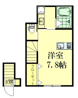 HGフラット【2階】の間取り