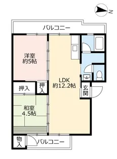 UR豊明【4階】の間取り
