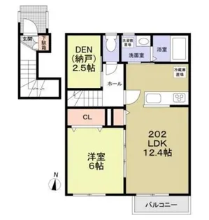 フォレストコートA棟・B棟【2階】の間取り