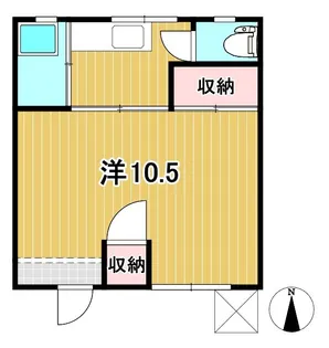 第1大窪荘【1階】の間取り