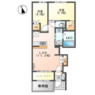アンブレラ【1階】の間取り