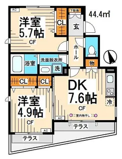東京都杉並区永福3【アパート】の間取り