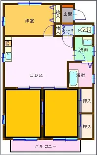 アネックス三根C棟【2階】の間取り