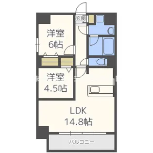 サンカトル【3階】の間取り