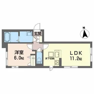 リヴィエール・ソフィア【1階】の間取り