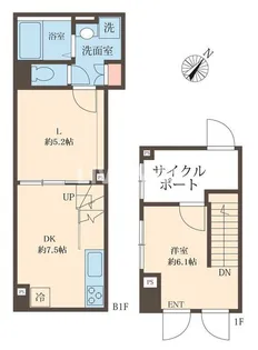 スフィア日本橋富沢町の間取り