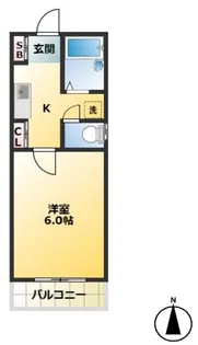 デリス【3階】の間取り