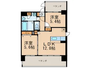 クリムゾン吉塚【11階】の間取り