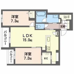 グリーンガーデン東雲【3階】の間取り