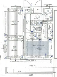 エステムプラザ京橋IIIリベルタ【10階】の間取り