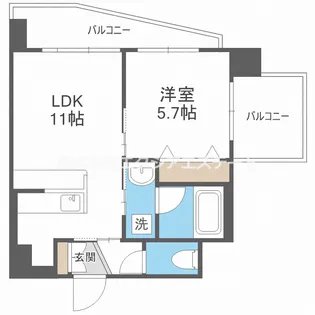 エスタート御幣島【2階】の間取り
