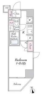 Log三田駅前【7階】の間取り