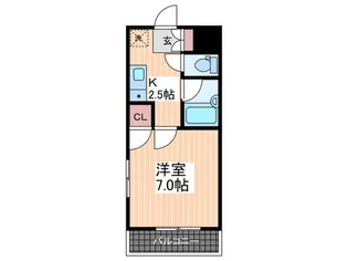 よしもとハイツ【4階】の間取り