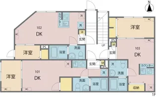 MIREA浮間舟渡【1階】の間取り