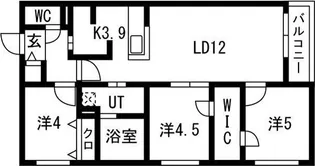 Lien発寒(リアン)【1階】の間取り