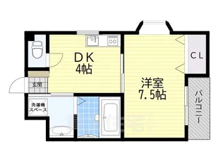 PAL COURT 片鉾本町【2階】の間取り
