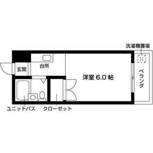 シャトー・フロントナック【3階】の間取り