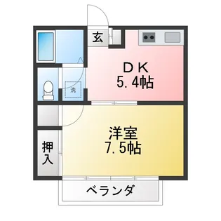 コンフォート和光【1階】の間取り