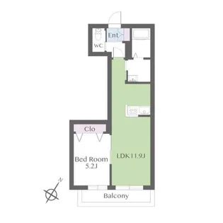 イリオス【2階】の間取り