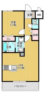 M s Suite【3階】の間取り