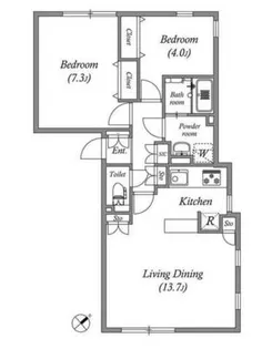 PASEO高田馬場III【3階】の間取り