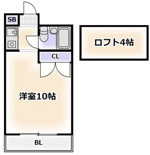シェトワ北河堀【3階】の間取り