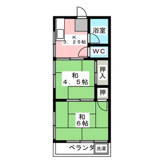 グリーンハイツ【2階】の間取り