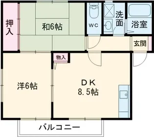 トムハイツ【2階】の間取り