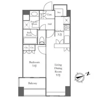 ウエストパークタワー池袋【19階】の間取り