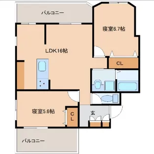 HQDM Prosperity【3階】の間取り
