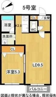 アベリア南郷【4階】の間取り