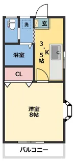ピュアハウス【1階】の間取り