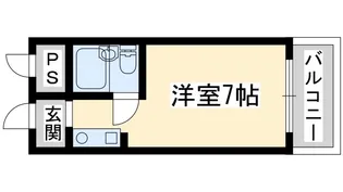 新大阪ハイグレートコーポ【2階】の間取り