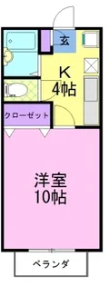 コーポ吉田【2階】の間取り