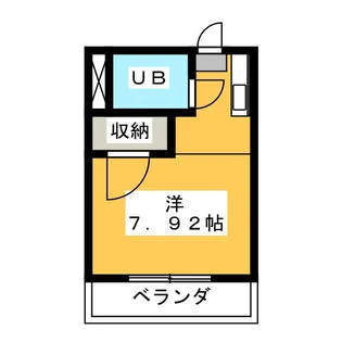 ハイツ岡本【1階】の間取り