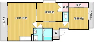 風はいつII【3階】の間取り