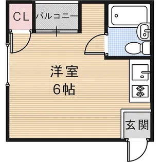 コーポ北中振【4階】の間取り