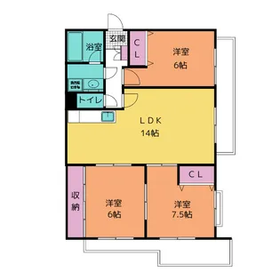 Fortuna(フォルトゥーナ)【3階】の間取り