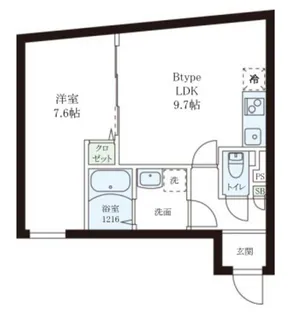 レピュア小石川レジデンスII【3階】の間取り