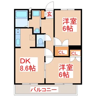 Crescent【2階】の間取り