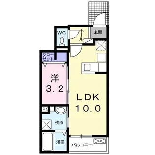 レーヴ・フルリールIII【1階】の間取り