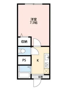 LEAFLETマンション【3階】の間取り