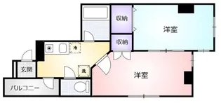 オダコーポII【3階】の間取り