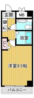メゾンドヴィレ城東【4階】の間取り