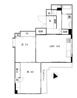 メゾン るふる【7階】の間取り
