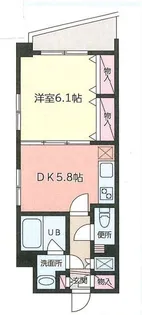 エヴァレジデンス【4階】の間取り