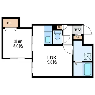アンフォーレパープル【4階】の間取り