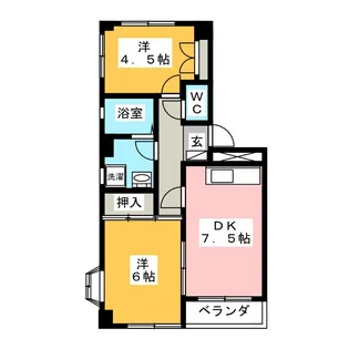 クレッシェンド【1階】の間取り