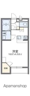 レオパレスアクシス【1階】の間取り