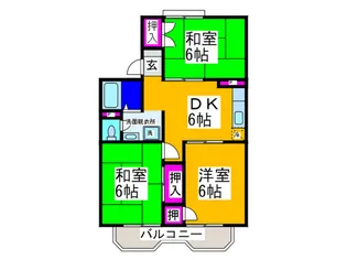 シャトーラ 田園【2階】の間取り